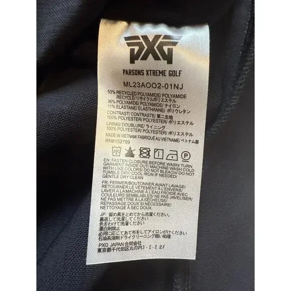 NEW! PXG 1/4 Zip Pullover Black Gray Double Vent Golf Jacket ML23AO02-01 NJ XL